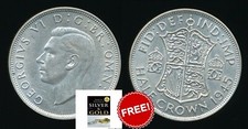 1945 King George VI Half Crown (50% fine silver) Coin Perfect Mint