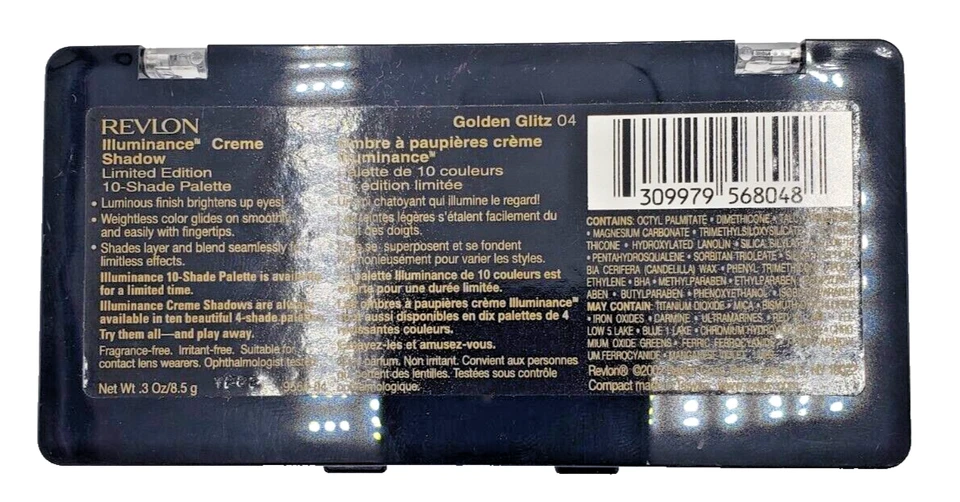 NEW Revlon Illuminance Eye Shadow 10 Shade Palette- 04 GOLDEN GLITZ - Image 2 of 2