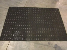 Notrax 422S0046BL BLK Slotted Non Slip Antifatigue Drainage Mat 4' x 6' x 7/16"