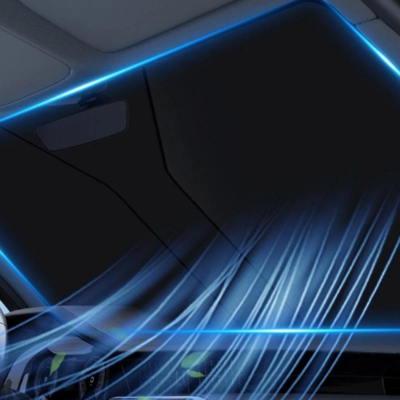 CUSTOM FIT ROLL UP SUNSHADE WINDSHIELD VISOR SUN SHADE FOR SABARU WRX STI 15-20 Foto 4 de 4