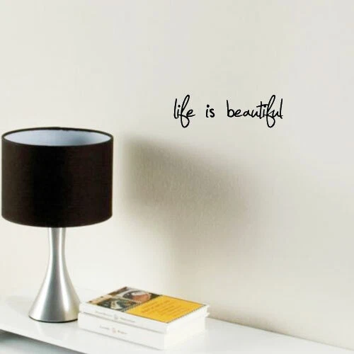 Life Is Beautiful for Macbook Air Pro Laptop Car Window Bumper Art Decal Sticker - Image 3 of 4