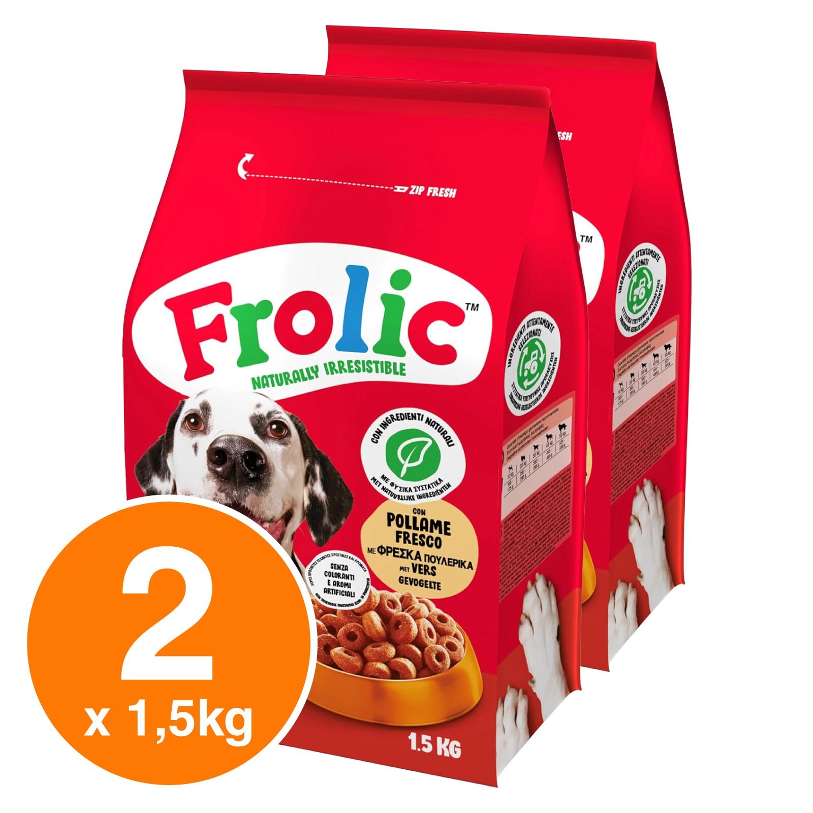 Frolic Cibo Semi Umido per Cani con Carni Bianche, Verdure e Cereali...