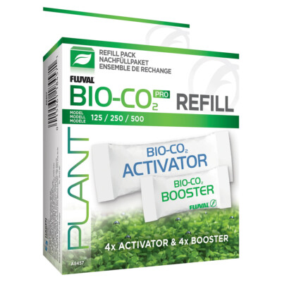 Fluval BIO CO2 Nachfüller 4x Aktivator 4x Booster Aquarium Pflanzen CO2-System