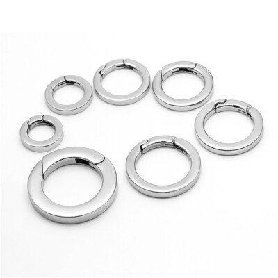 2pcs Sterlingsilber Runde Federverschluss Schnalle DIY Halskette Armband Zubehör