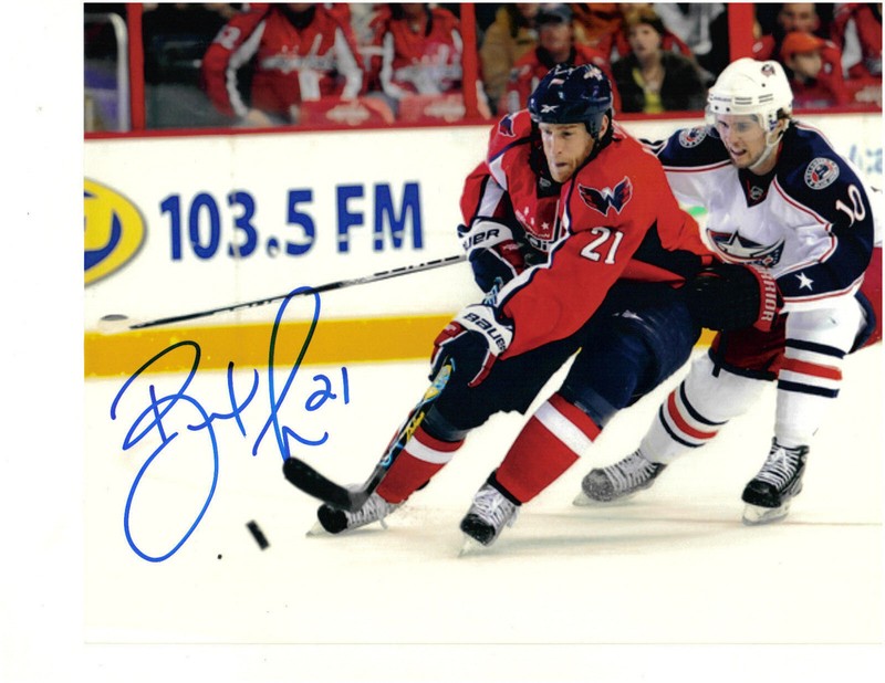 Washington Capitals Brooks Laich autographed 8 x 10 photo 