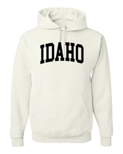 State of Idaho College Style Black Fashion Unisex Hoodie Sweatshirt