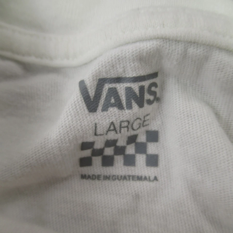 Vans рубашка для мальчиков маленький короткий рукав повседневный ворота белый легкий - Изображение 4 из 4