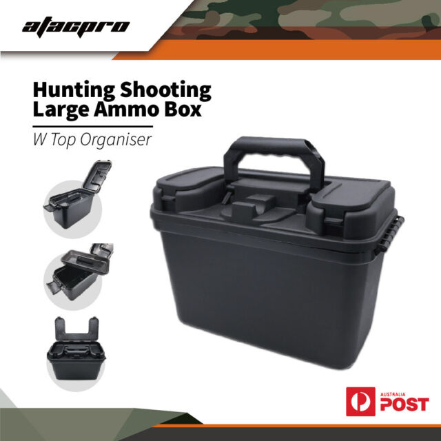 Epic Shot Hunting Shooting Large Lockable Ammunition Ammo Box W Top Organiser