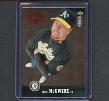 Mark McGwire 1997 Collector's Choice #330 HOT LIST Box Toppers Oakland A's