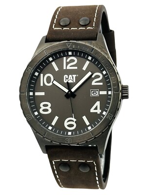 CAT Caterpillar NI.251.35.535 Sports Gun / White Dial Brown