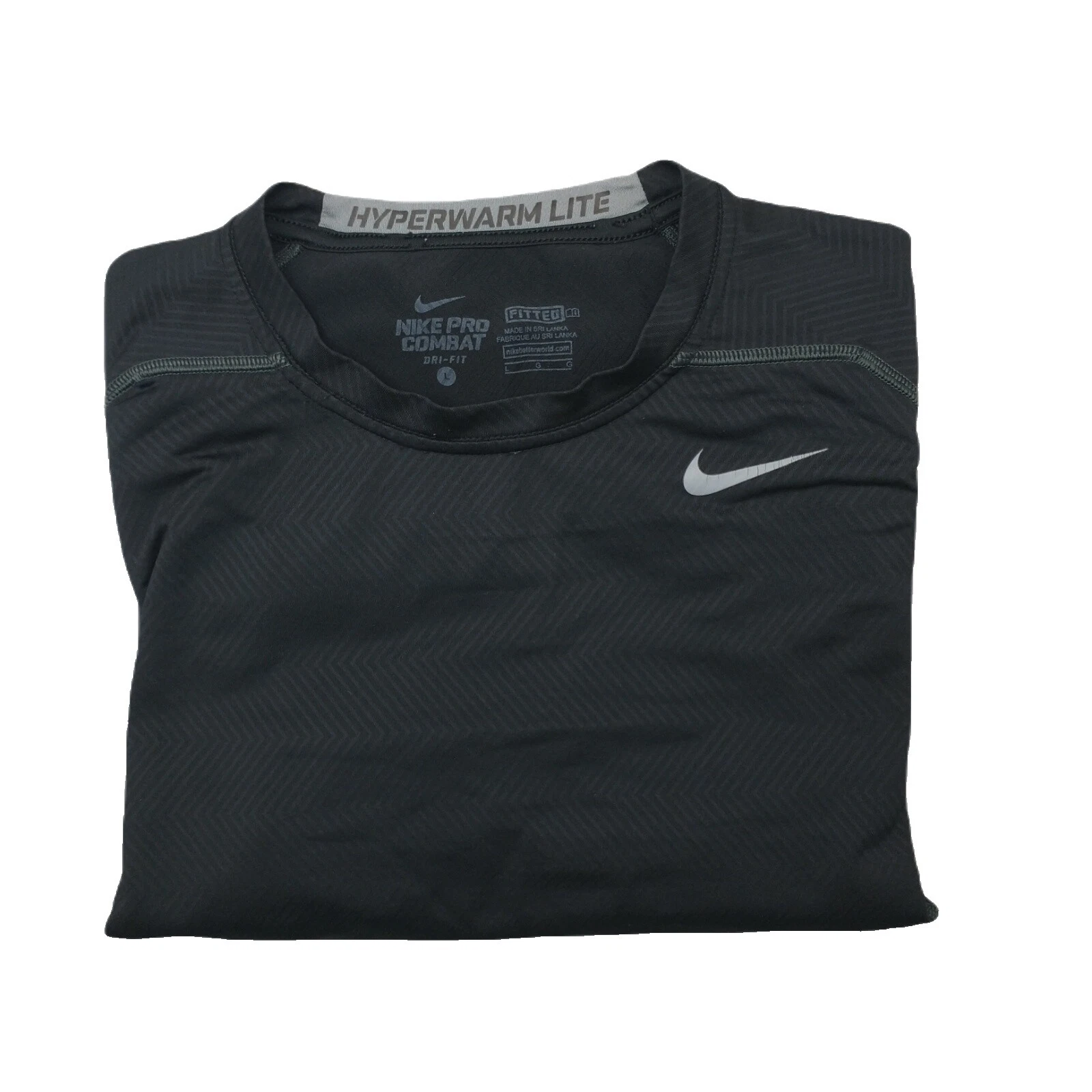Black Nike Pro Combat Dri-FIT Activewear Tops for Men