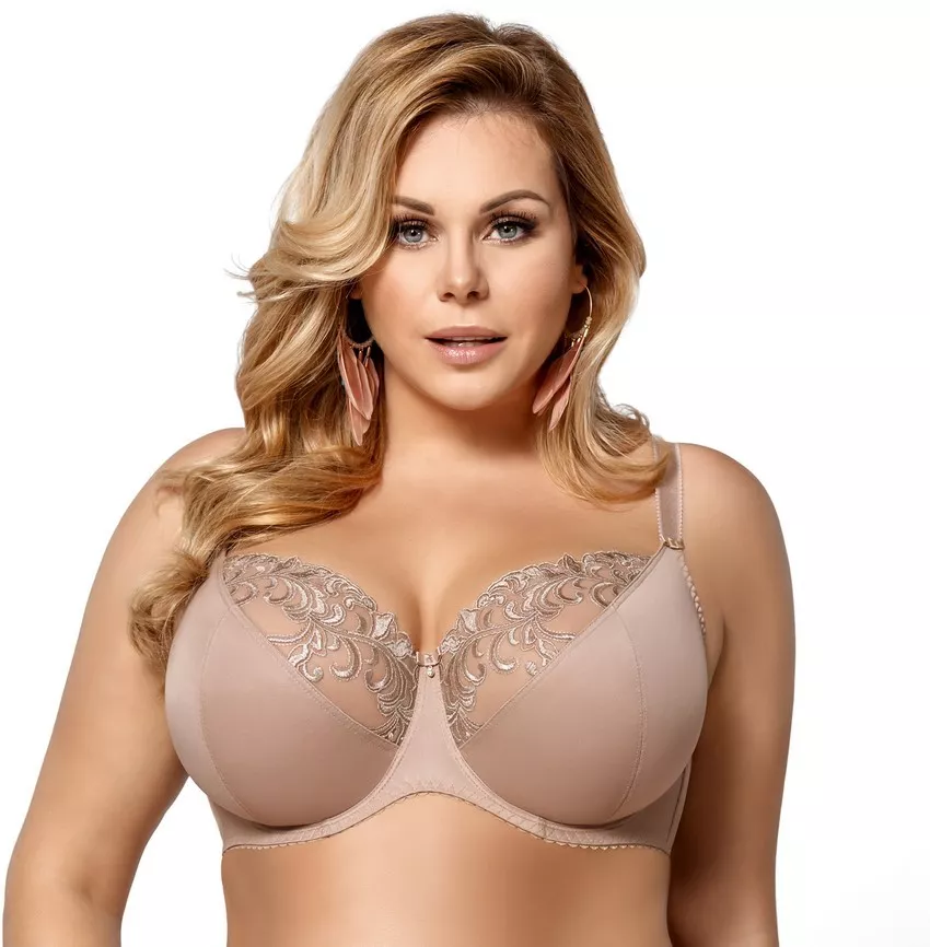  ZZSRJ Plus Size 36-48 Big Cup D E Cup Unlined Bra