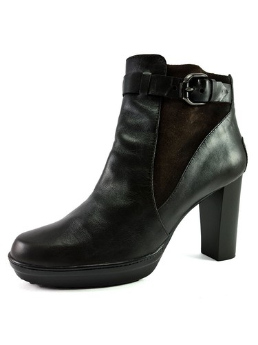 Bottines Benci Brothers Cuir Noir - Talon Moyen 2-2,9 Pouces - Taille US 6.5 / EU 36.5 - Occasion