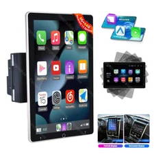 Double 2 Din Rotatable 10.1'' Android 13 Touch Screen Car Stereo Radio GPS 4+64G