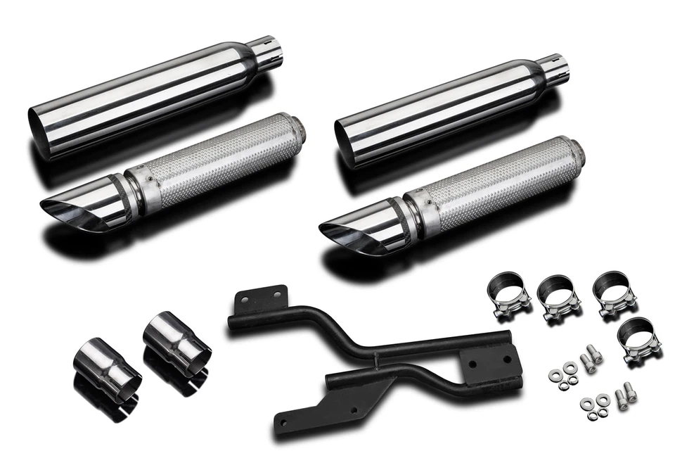 Silenciador escape Honda VTX1800 Delkevic 16" acero inoxidable punta corte crucero 05-08 Foto 2 de 3