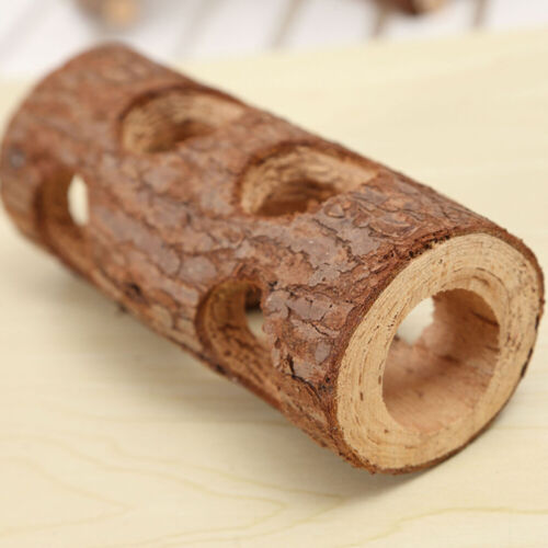  Tunnel Wooden Hamster Tunnels Toy Hollow Rabbit Toys for Bunnies - Afbeelding 1 van 12