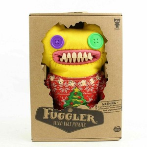 Fuggler Funny Ugly Monster Yellow Button Eyes With Teeth And Christmas Sweater | eBay