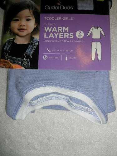 NWT Toddler Girls Cuddl Duds Thermal Warm Layers 2-Piece Set fabrics & prints - 第 10/43 張圖片