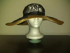 Rare Straw Hat from famous Parisian hat-maker Motsch & Fils, Elegant, Vintage.