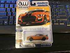 Auto World Ford Mustang Shelby GT500 2021 Carbon Fiber Track Orange 64412 B 1/64