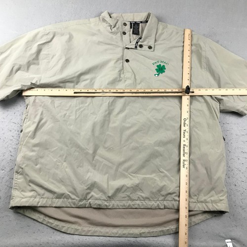 Ping Windbreaker Mens XL Beige Pat Mac Mesh Lined Short Sleeves Pullover Jacket - Picture 8 of 12
