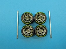 1/64 Wheels 1/64 Wheel and Tire Set Real Riders Volk Racing RE30 Bronze