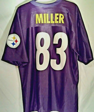 NFL Players Inc Jersey Men 48L Heath Miller #83 Pittsburgh Steeler Blk/Gold NWOT