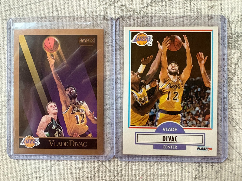 Vlade Divac Two Card Lot