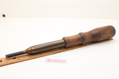 Decatur Coffin Co. 13 1/2'' Closed Length Spiral Woodworking Screwdriver USA