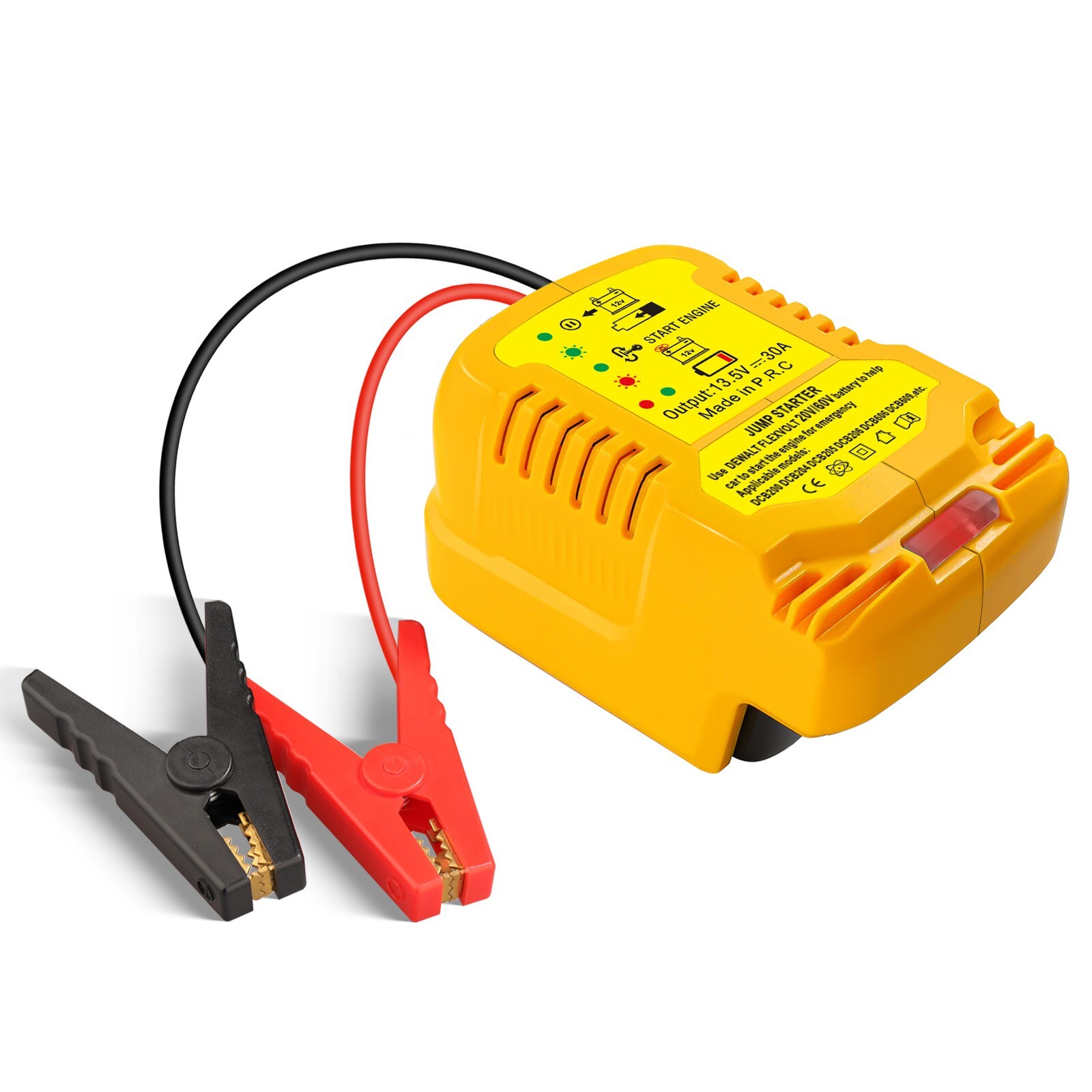 Emergency Jump Starter Jumper Adapter to Car Engine For DeWalt 18V / 20V Battery
