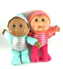 2 CPK Cabbage Patch Costume Dolls Blue Finley Shark Pink Flamingo Bird 10" High