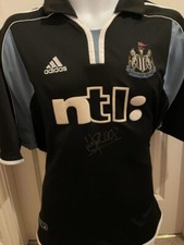 Signed Kevin Gallacher Newcastle 2000 01 Away Shirt + Proof Blackburn Dundee U