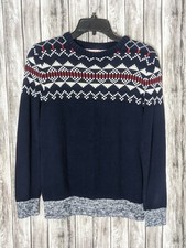 Boy's Cat  Jack Youth Red White  Blue Sweater Size Large