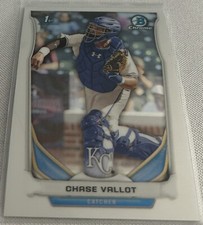 2014 Bowman Chrome Draft Baseball Chase Vallot Kansas City Royals 1st Bowman