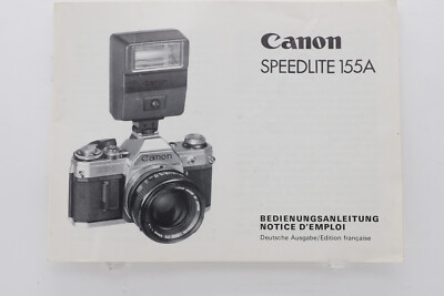 Canon Speedlite 155A Bedienungsanleitung ++ von classic-cameras ++