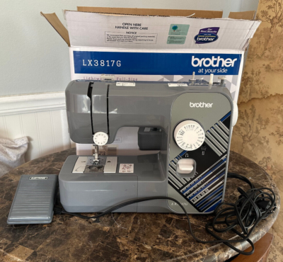 BROTHER LX3817G 17-STITCH SEWING MACHINE GRAY ESSENTIAL MODEL IN
