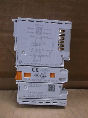EL2124 Beckhoff NEW PLC Slice I/O EtherCAT 4 Channel Output 5VDC
