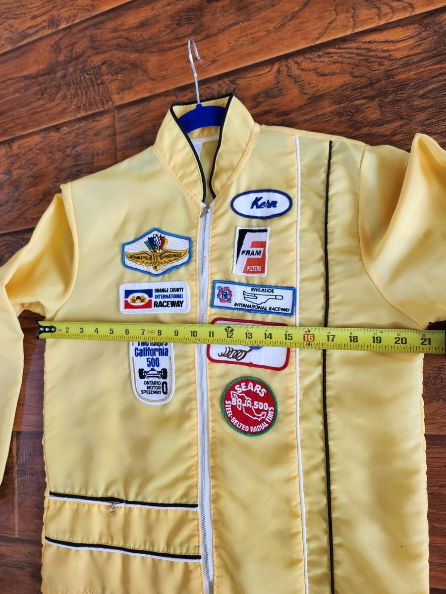 RARE 🔥 Vintage 1950s RACING JACKET Inaugural CALIFORNIA 500 INDY