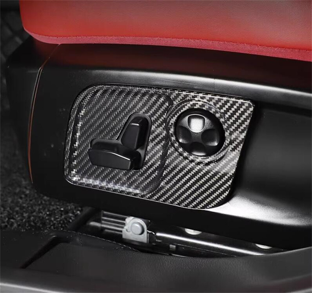 Real Carbon Seat Adjust Switch Handle Trim For Maserati Ghibli Levante 2016-2021