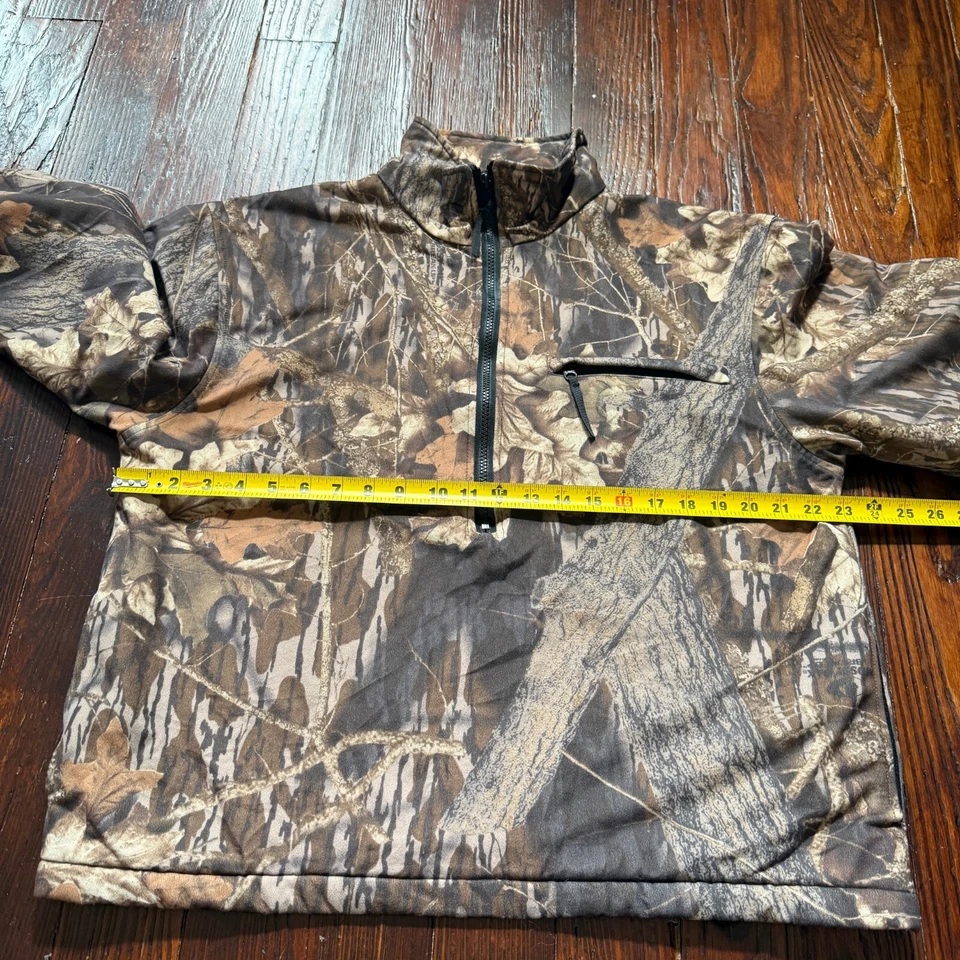 VTG LL Bean Jacket Mens XL Camo Pullover Outerwear Hunting Half Zip Outdoor - Image 3 of 4