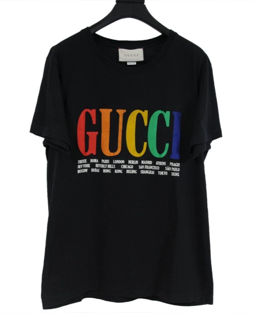 Gucci t hotsell shirt rainbow
