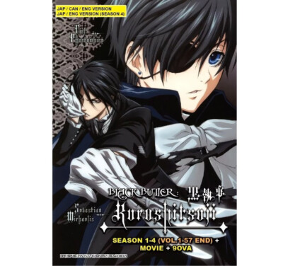 Anime DVD Black Butler Kuroshitsuji Season 1-4 + Movie + 9 OVA English Dubbed