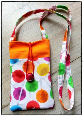 R-4009) BOLSO TELÉFONO FUNDA MÓVIL EN TELA HECHO A MANO ALGODÓN 100% | eBay