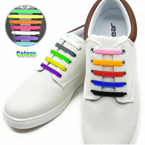 16pcs Coolnice Silicone No-Tie Elastic Unisex Shoelaces for Adult,13 Colour Avai - Picture 23 of 58
