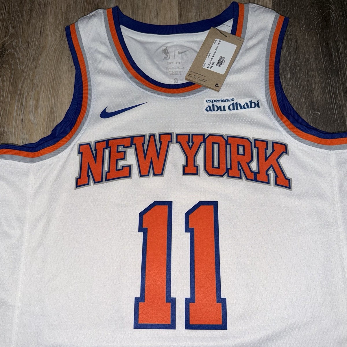 Nike New York Knicks Jalen Brunson NBA Finals Patch White Swingman