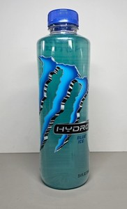 Monster Energy Hydro Blue Ice Original Clear Unopened Bottle SEALED