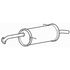 Quality Rear Exhaust Silencer Back Box for Mazda 2 ZY05 1.5 Litre (2007-2011)