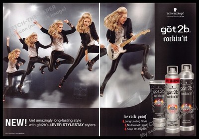 got 2b 2010s Print Ad (2 pg) 2011 Rockin' it Blonde Guitar (Not the product)