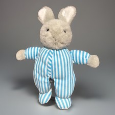 VTG 1991 Good Night Moon Bunny In Striped PJs 10.5  Eden Toys