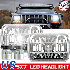 Pair 5x7 7x6 Led Headlight For 1986-1995 Jeep Wrangler Yj 1984-2001 Cherokee Xj Pair 5x7 7x6 Led Headlight For 1986-1995 Jeep Wrangler Yj 1984-2001 Cherokee Xj